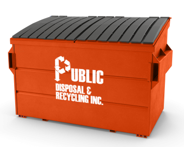 Public Disposal - Front Load Dumpster Orange